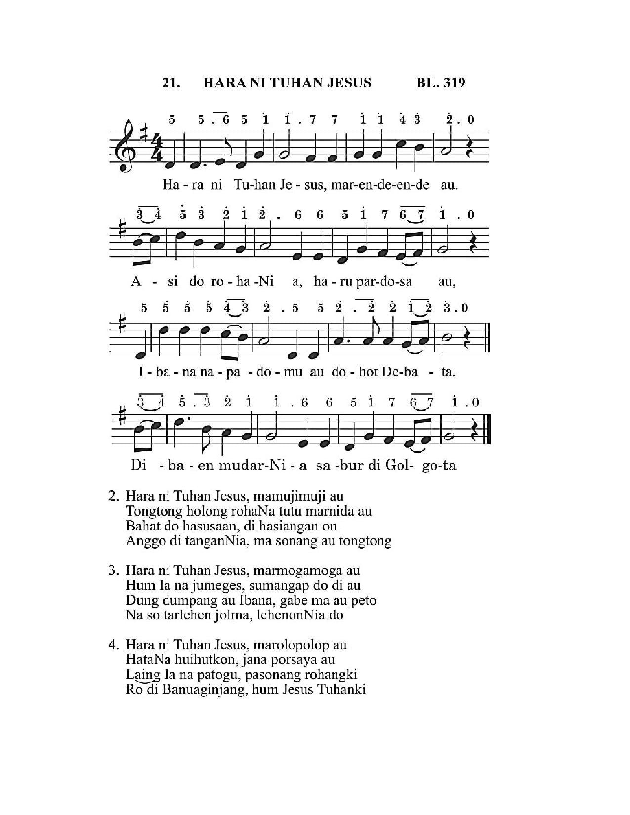 BEAM NO 21 HARA NI TUHAN JESUS