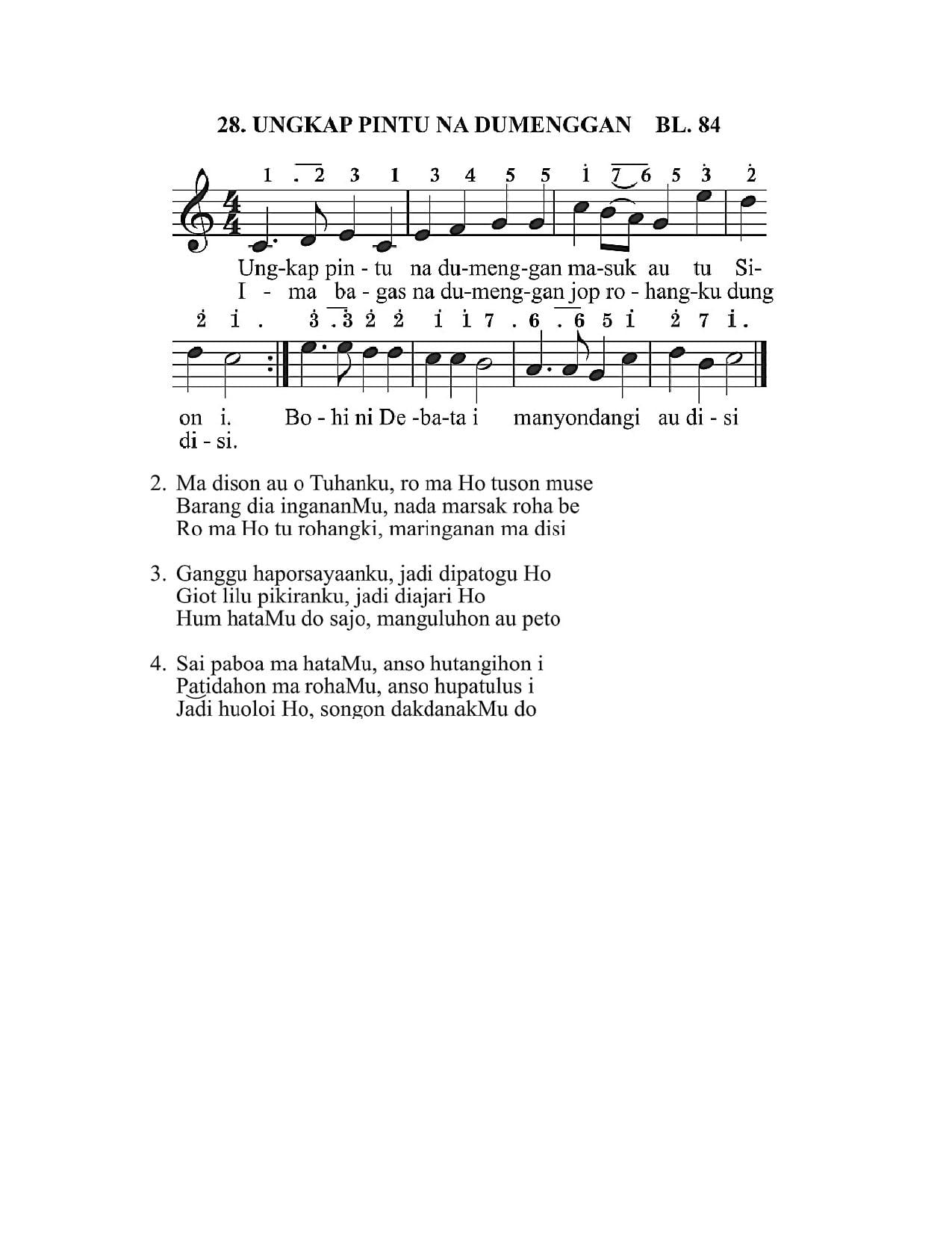 BEAM 28 UNGKAP PINTU NA DUMENGGAN