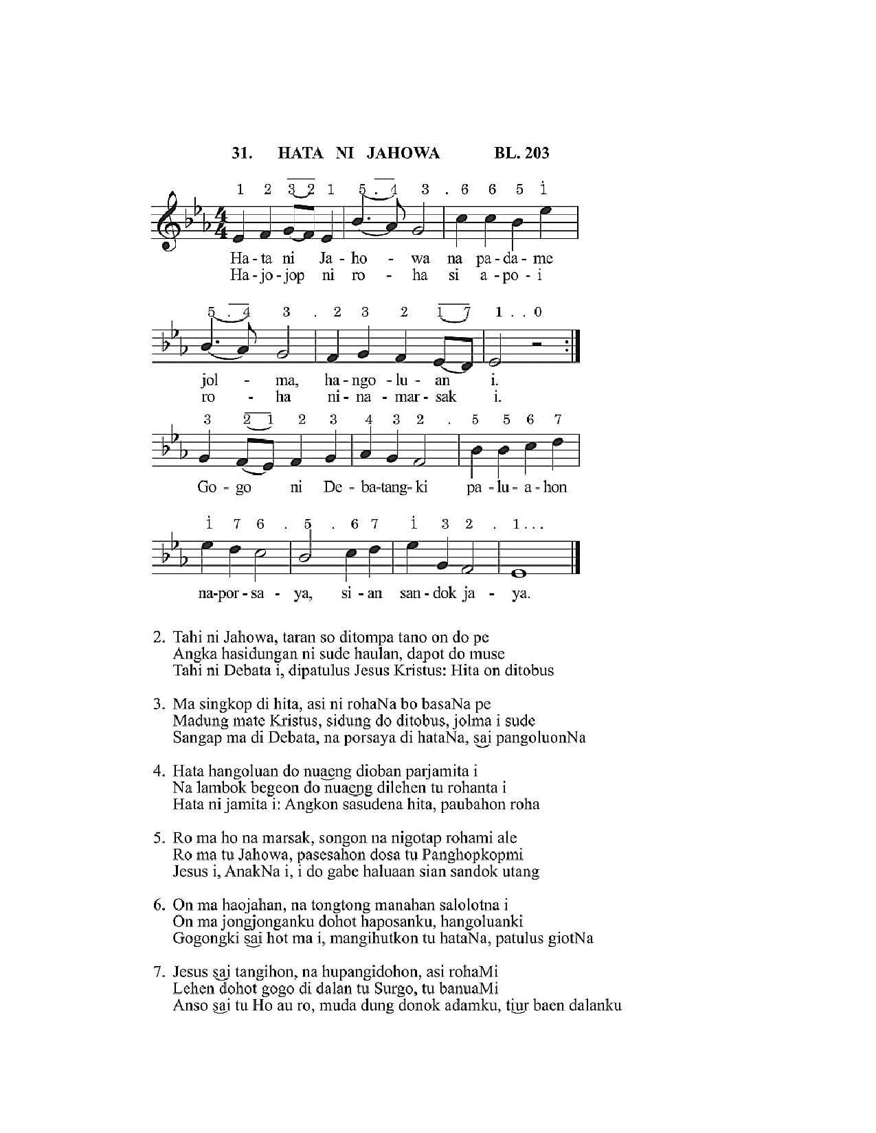 BEAM 31 HATA NI JAHOWA