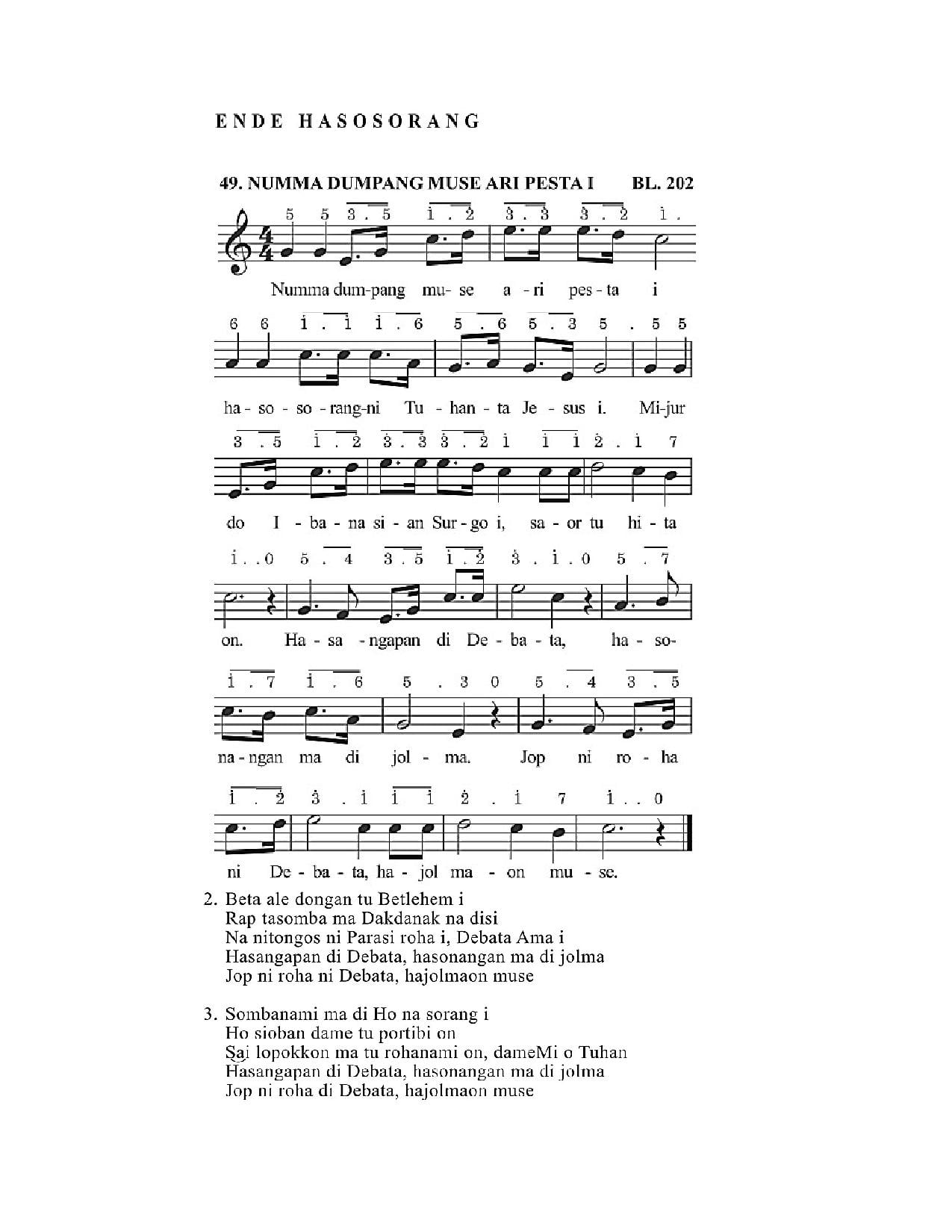 BEAM 49 NUMMA DUMPANG MUSE ARI PESTA I