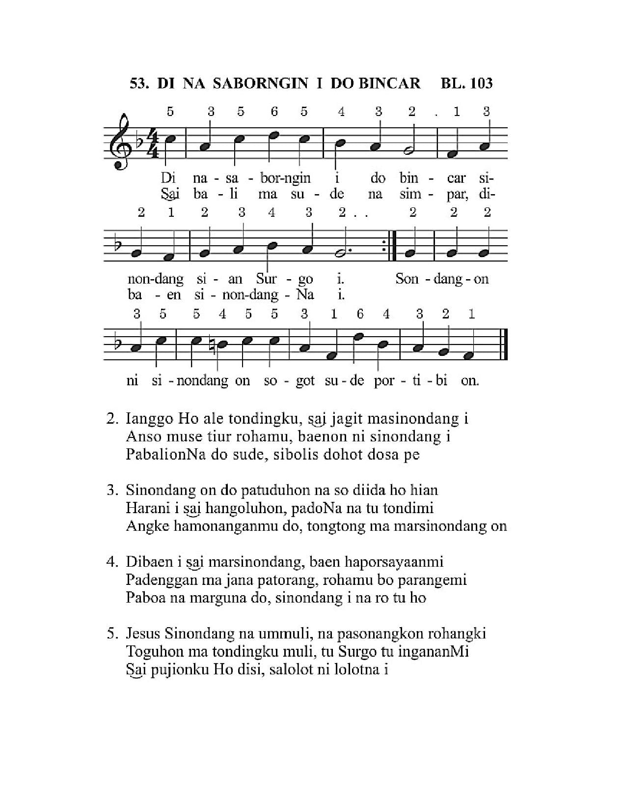 BEAM 53 DI NA SABORNGIN I DO BINCAR