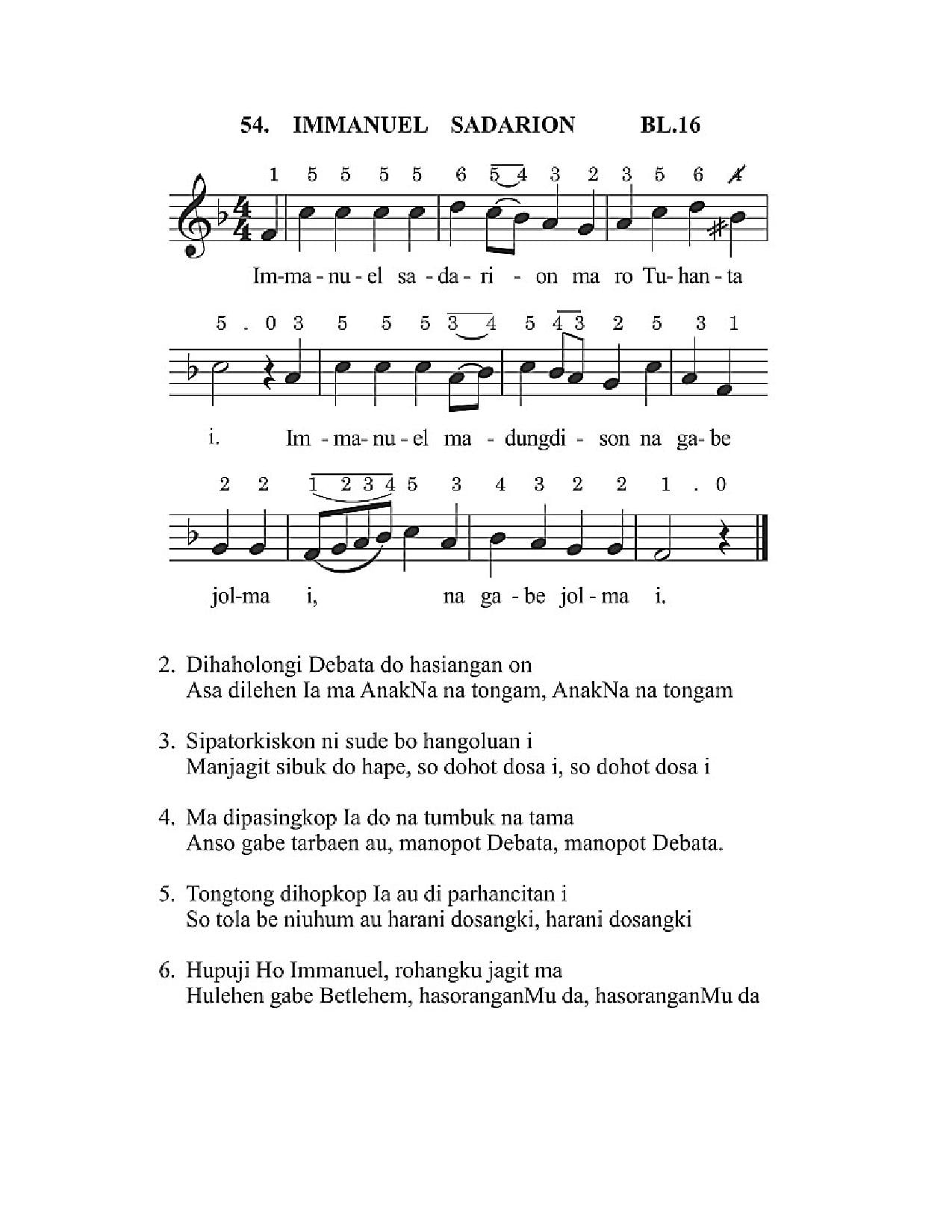 BEAM 54 IMMANUEL SADARION