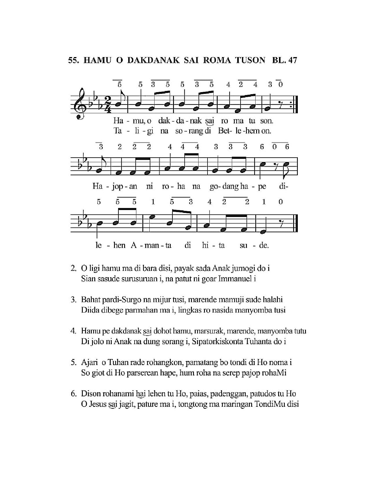 BEAM 55 HAMU O DAKDANAK SAI ROMA TUSON