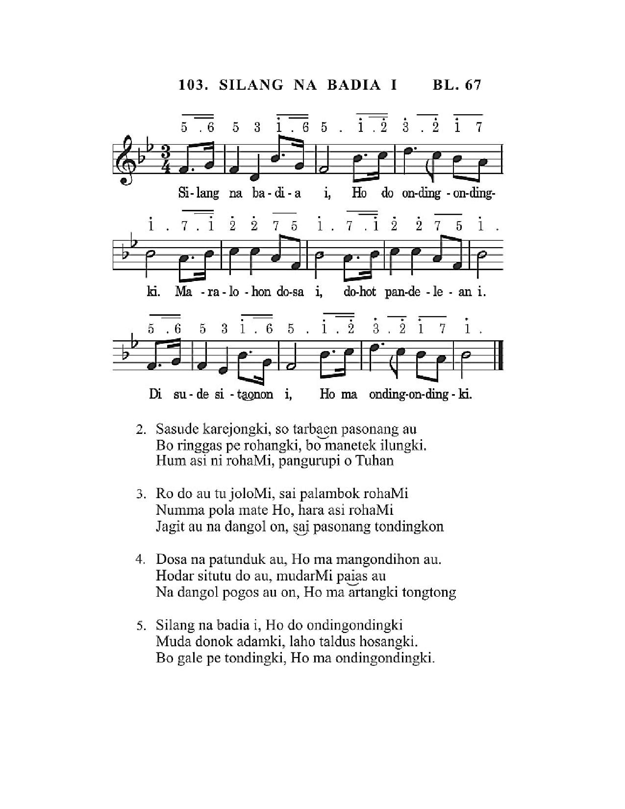 BEAM 103 SILANG NA BADIA I