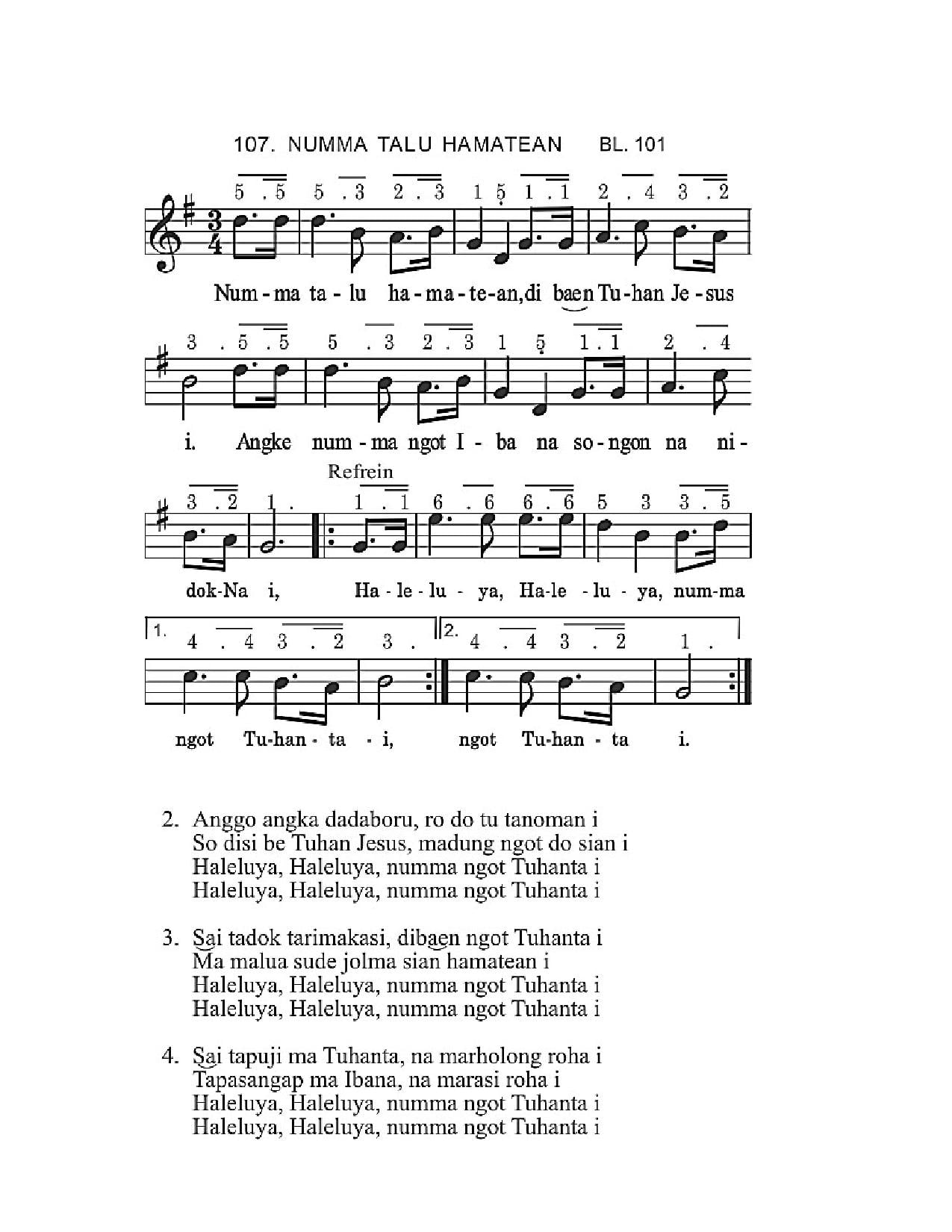 BEAM 107 NUMMA TALU HAMATEAN