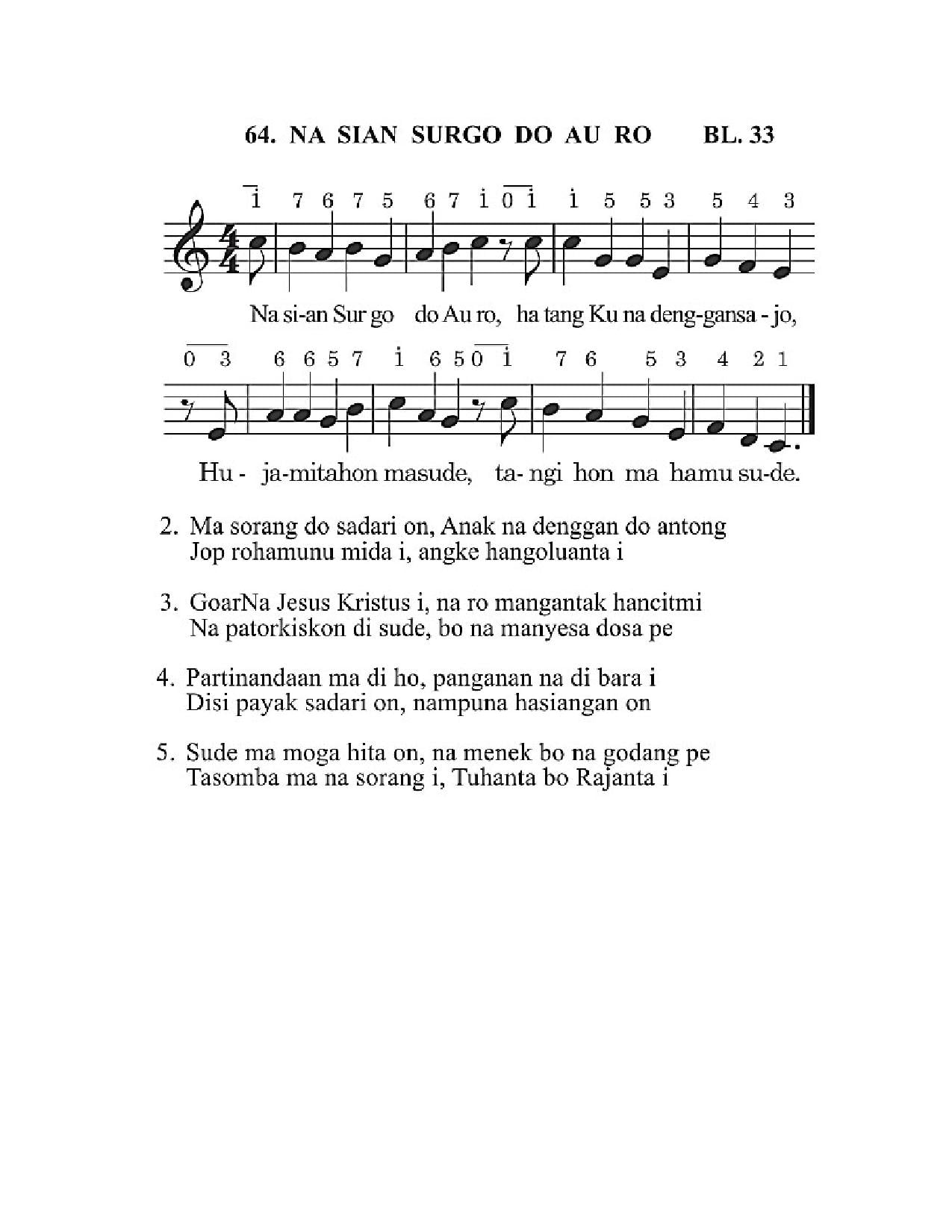 BEAM 64 NA SIAN SURGO DO AU RO