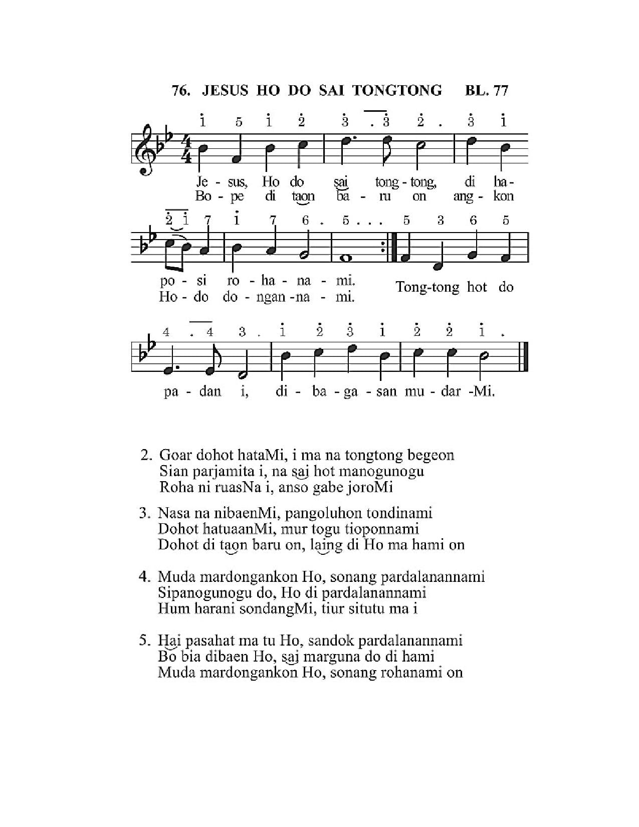 BEAM 76 JESUS HO DO SAI TONGTONG