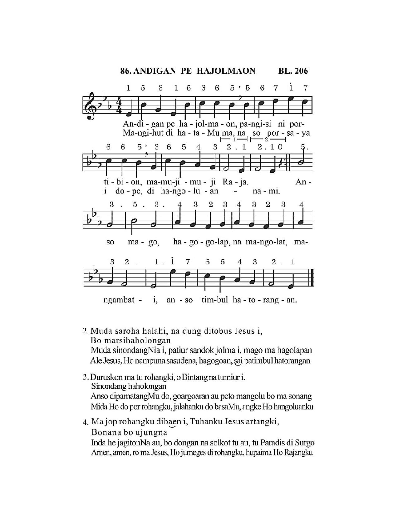 BEAM 086 ANDIGAN PE HAJOLMAON