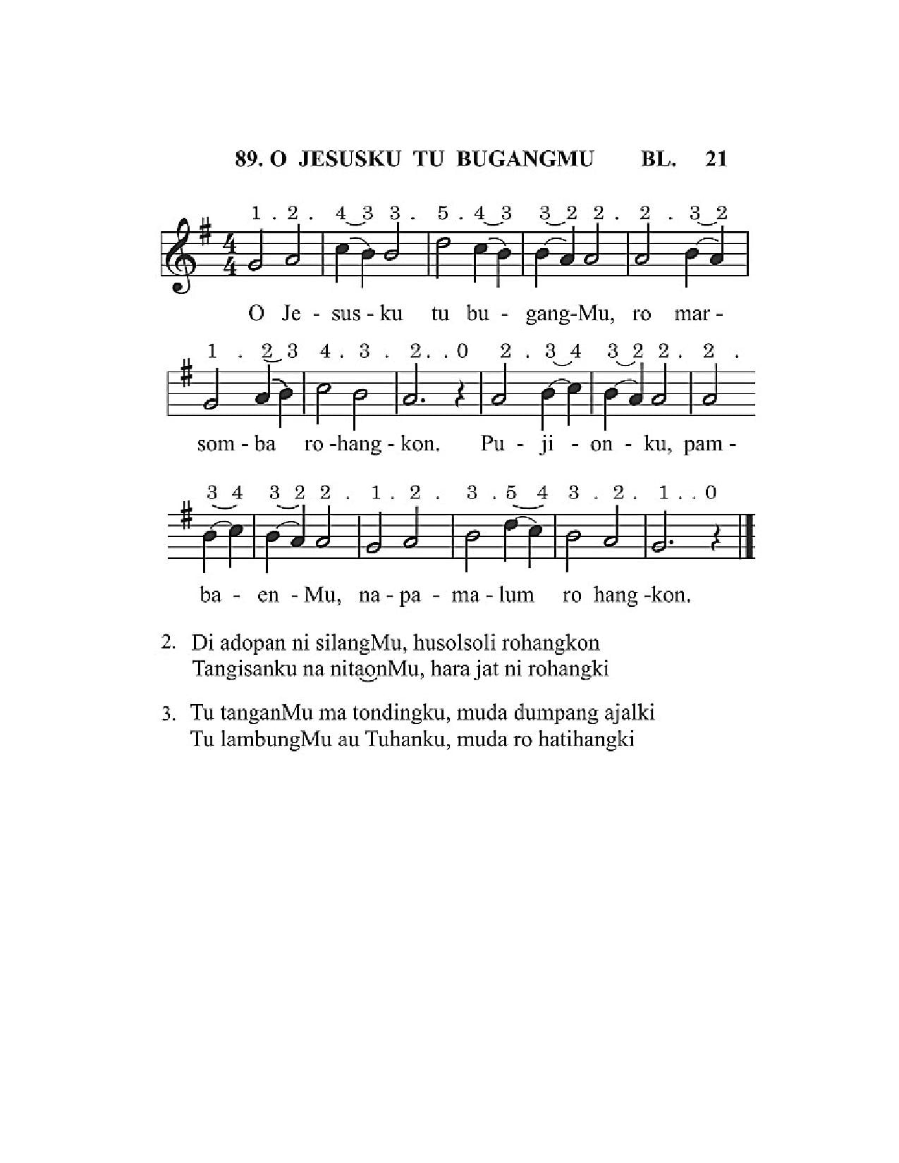 BEAM 89 O JESUSKU TU BUGANGMU