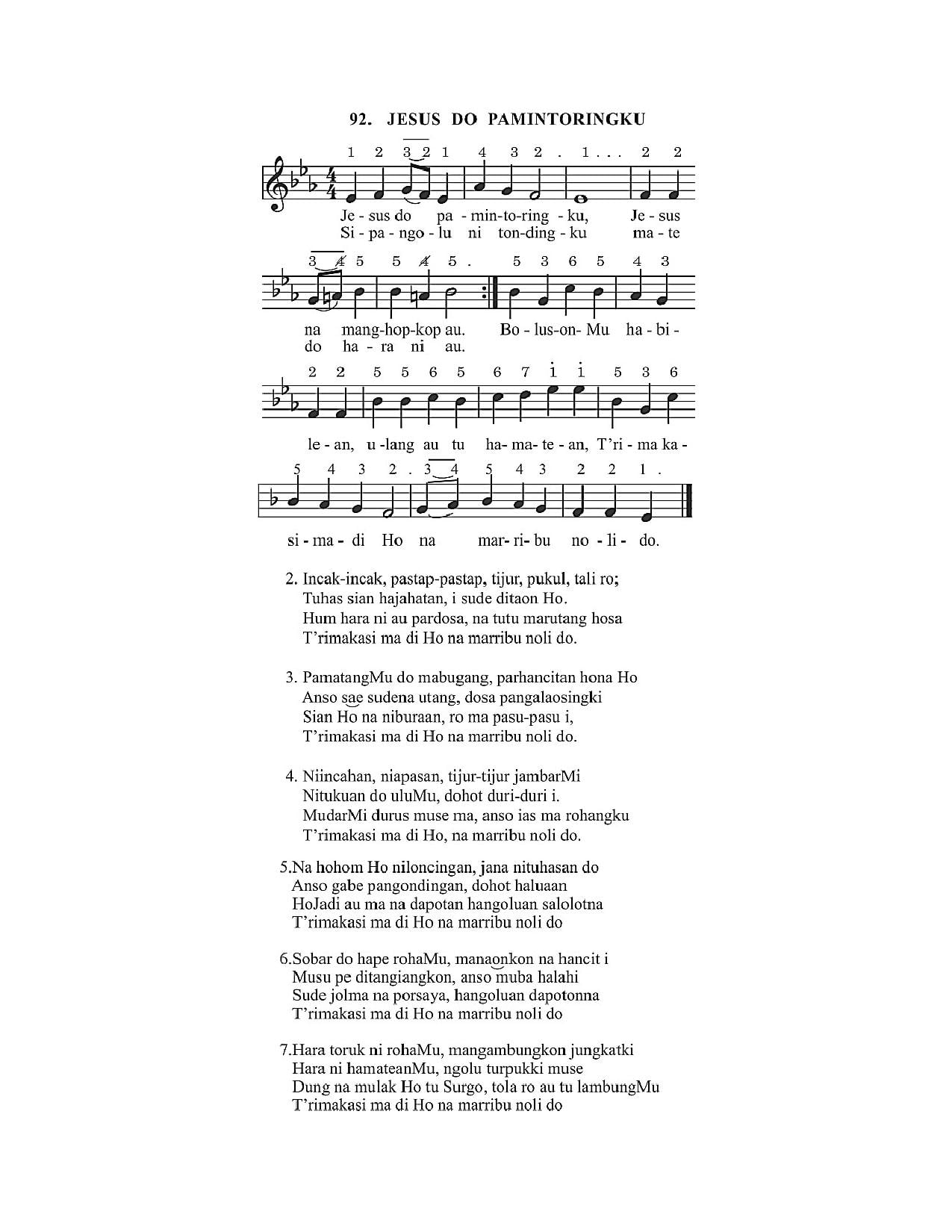 BEAM 92 JESUS  DO  PAMINTORINGKU